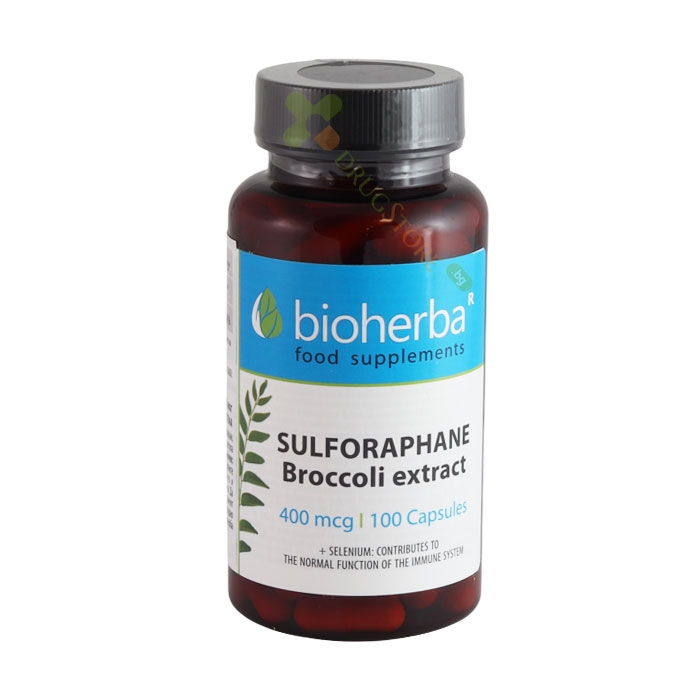 БИОХЕРБА СУЛФОРАФАН ОТ БРОКОЛИ + СЕЛЕН капсули 100 броя / BIOHERBA SULFORAPHANE BROCCOLI EXTRACT + SELENIUM