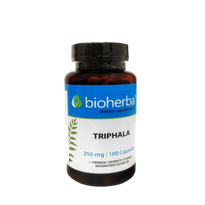 БИОХЕРБА ТРИФАЛА + ХРОМ капсули 100 броя / BIOHERBA TRIPHALA + CHROMIUM
