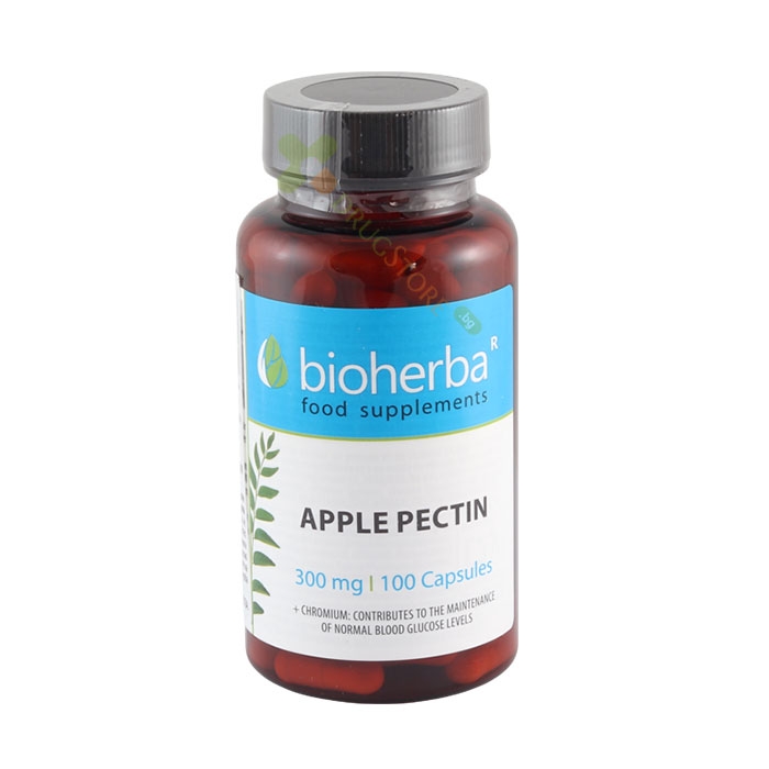 БИОХЕРБА ЯБЪЛКОВ ПЕКТИН + ХРОМ капсули 100 броя / BIOHERBA APPLE PECTIN + CHROMIUM