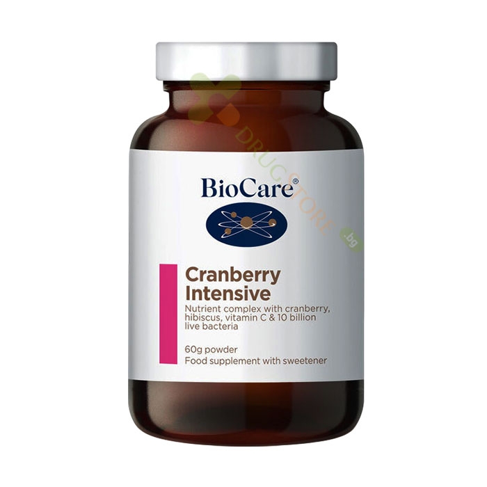 БИОКЕЪР ИНТЕНЗИВЕН КОМПЛЕКС С ЧЕРВЕНА БОРОВИНКА прах 60 г / BIOCARE CRANBERRY INTENSIVE COMPLEX powder