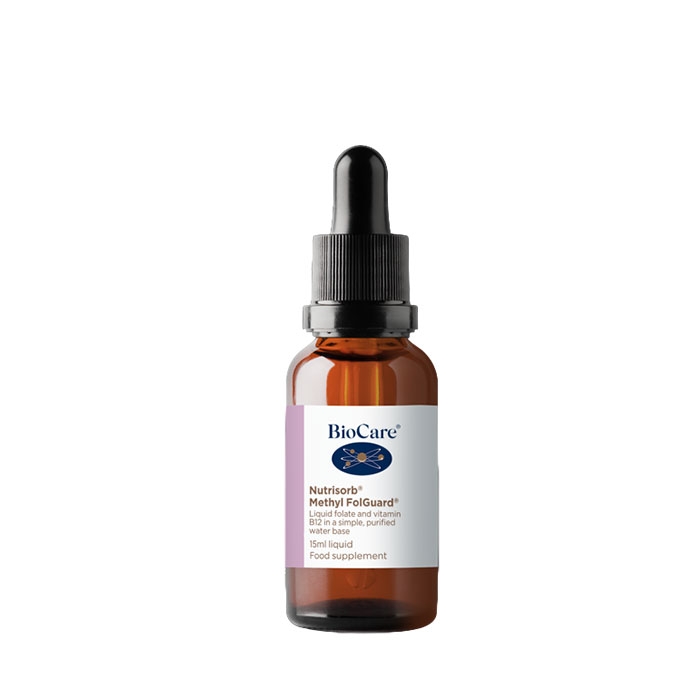 БИОКЕЪР НУТРИСОРБ ФОЛГАРД - ФОЛАТ + B12 течен 15 мл / BIOCARE NUTRISORB METHYL FOLGUARD