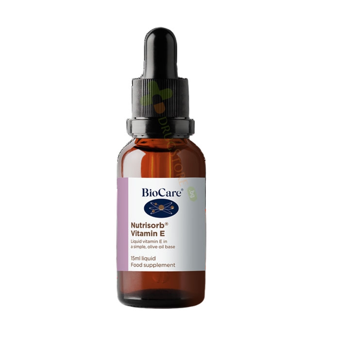 БИОКЕЪР ВИТАМИН E течен 15 мл / BIOCARE NUTRISORB LIQUID VITAMIN E