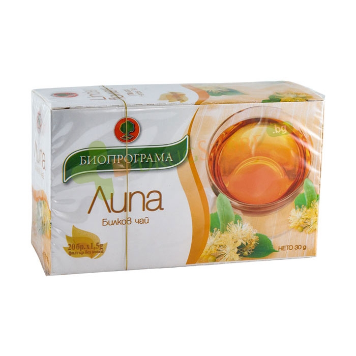 ЧАЙ ФИЛТЪР ЛИПОВ ЦВЯТ 20 броя / BIOPROGRAMA TEA FILTER LINDEN BLOSSOM