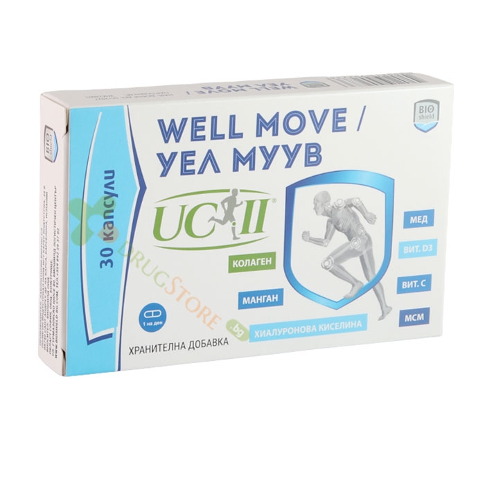 УЕЛ МУУВ КОЛАГЕН капсули 30 броя / BIOSHIELD WELL MOVE COLLAGEN
