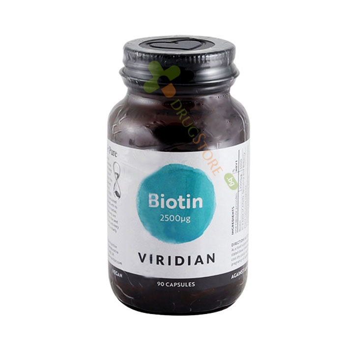 БИОТИН капсули 90 броя / VIRIDIAN NUTRITION BIOTIN