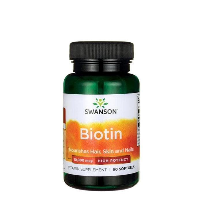 СУОНСЪН СУПЕР СИЛЕН БИОТИН капсули 10000 мкг. 60 броя / SWANSON SUPER STRENGTH BIOTIN