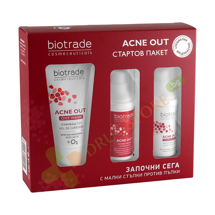 БИОТРЕЙД АКНЕ АУТ КОМПЛЕКТ СТАРТОВ ПАКЕТ / BIOTRADE ACNE OUT SET