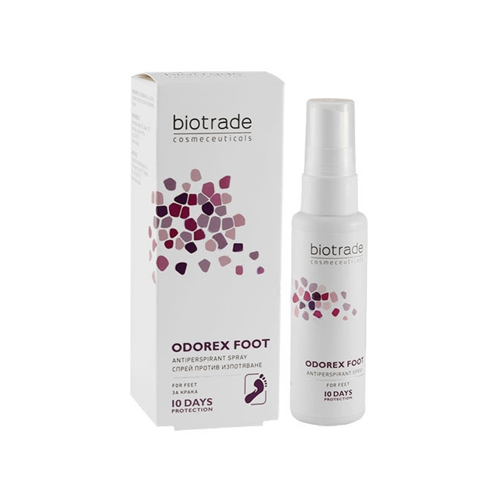 БИОТРЕЙД ОДОРЕКС ФУТ СПРЕЙ ПРОТИВ ИЗПОТЯВАНЕ НА КРАКА 40 мл / BIOTRADE ODOREX ANTIPERSPIRANT SPRAY FOR FEET