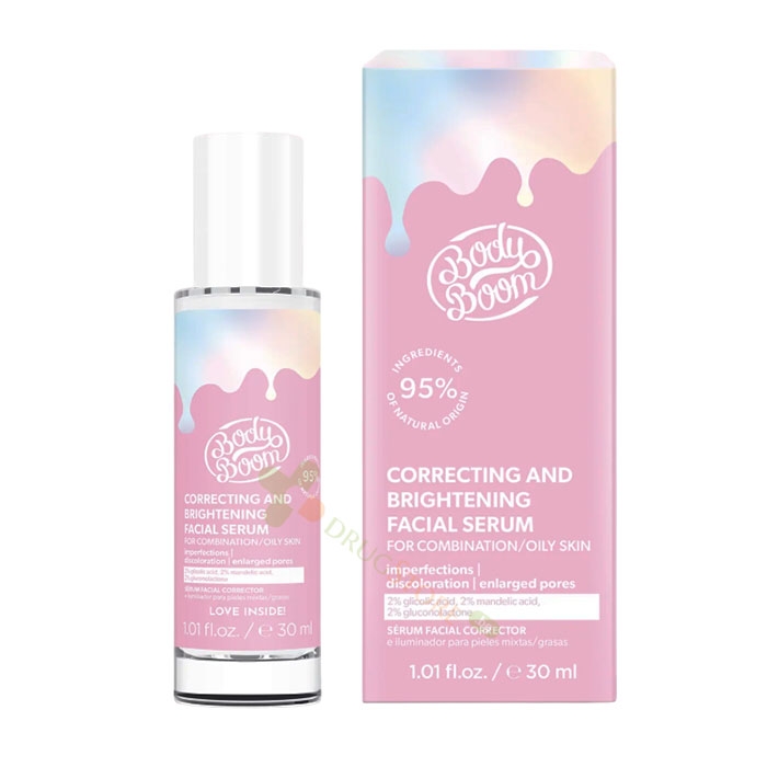 КОРИГИРАЩ И ОЗАРЯВАЩ СЕРУМ ЗА ЛИЦЕ 30 мл / BODY BOOM PINK BASIC CORRECTING-AND BRIGHTENING FACIAL SERUM