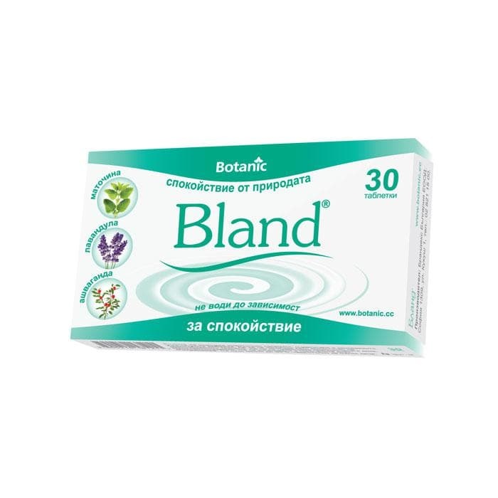 БЛАНД ПРИ СТРЕС таблетки 30 броя / BOTANIC BLAND