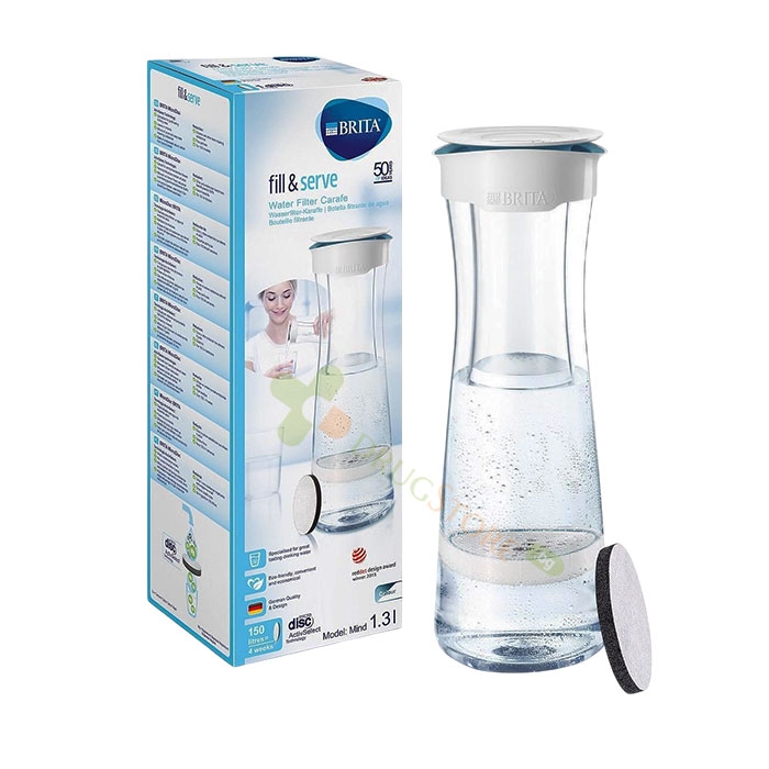 БРИТА ФИЛТЪРНА ГАРАФА FILL &amp; SERVE MIND С 1 МИКРОДИСК / BRITA FILL &amp; SERVE MIND WATER FILTER GARAFE