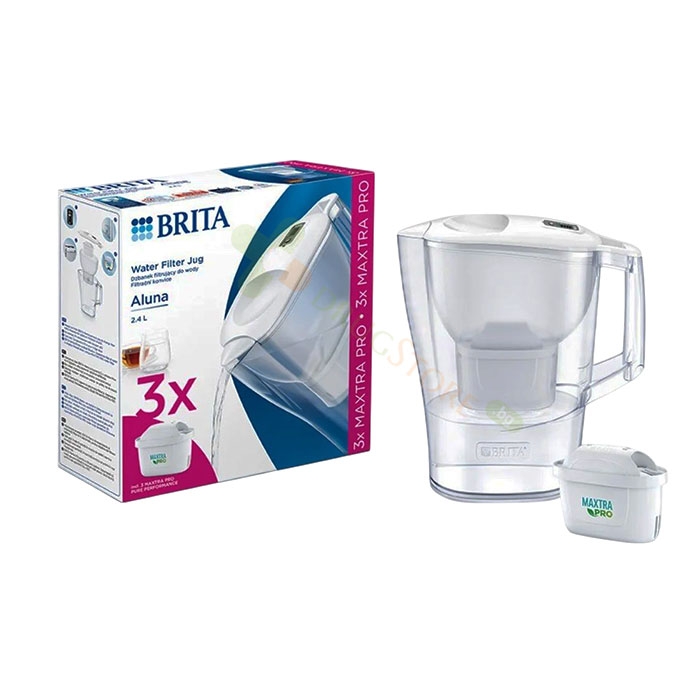 БРИТА ФИЛТРИРАЩА КАНА ЗА ВОДА ALUNA COOL MEMO 2.4 л БЯЛА + 3 ФИЛТЪРА MAXTRA PRO / BRITA WATER FILTER JUG ALUNA COOL MEMO WHITE 2.4 l + 3 FILTERS MAXTRA PRO