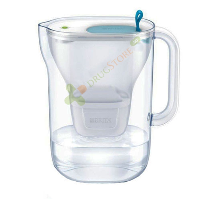 БРИТА ФИЛТРИРАЩА КАНА ЗА ВОДА СТАЙЛ КУЛ ЛЕД СИНЯ 2.4 литра / BRITA FILTERING JUG FOR WATER STYLE COOL LED 2.4 l