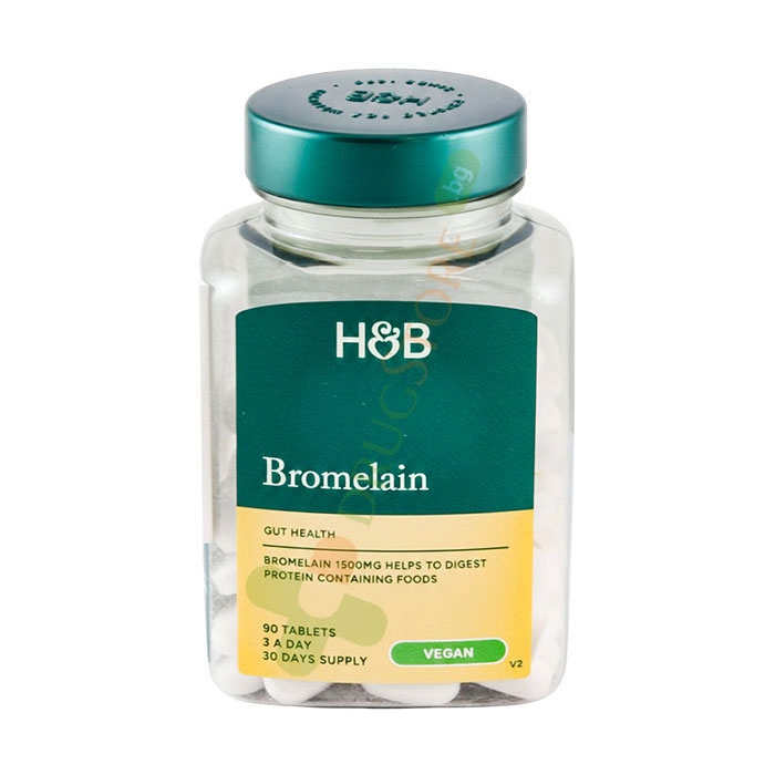 БРОМЕЛАИН таблетки 500 мг 90 броя / HOLLAND &amp; BARRETT BROMELAIN