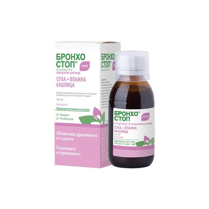 БРОНХОСТОП СИНЕ сироп 120 мл. / BRONCHOSTOP SINE syrop 120 ml.