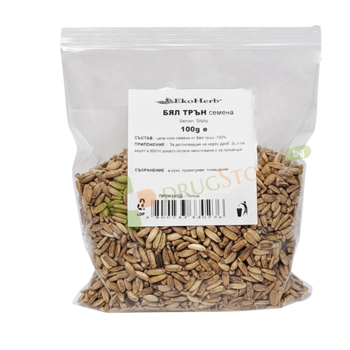 БЯЛ ТРЪН СЕМЕНА 100 г / EKO HERB MILK THISTLE SEEDS