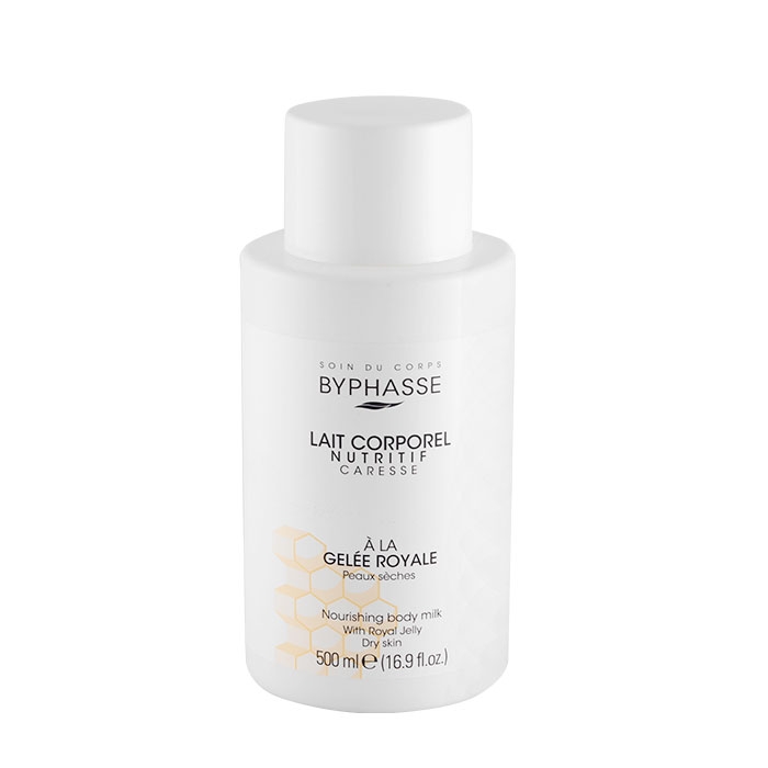 МЛЯКО ЗА ТЯЛО С ПЧЕЛНО МЛЕЧИЦЕ 500 мл / BYPHASSE BODY MILK WITH ROYAL JELLY