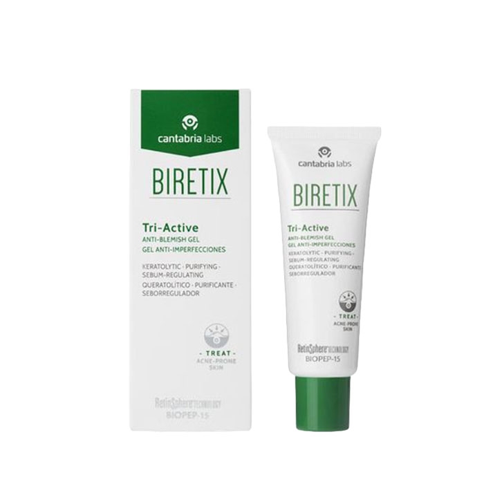 ГЕЛ ЗА ЛИЦЕ ЗА КОЖА С НЕСЪВЪРШЕНСТВА 50 мл / CANTABRIA LABS BIRETIX TRI-ACTIVE ANTI-BLEMISH GEL