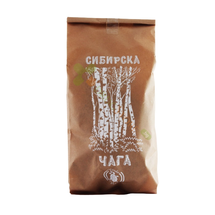 ЧАГА СИБИРСКА ГЪБА НА КЪСОВЕ 500 г / VERDE VITA SIBERIAN MUSHROOM CHAGA IN PIECES