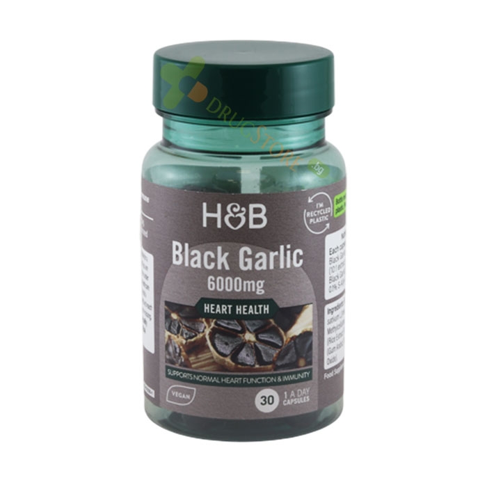 ЧЕРЕН ЧЕСЪН капсули 600 мг 30 броя / HOLLAND &amp; BARRETT BLACK GARLIC