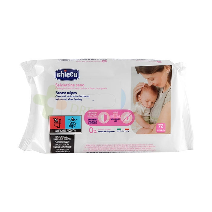 ЧИКО ПОЧИСТВАЩИ КЪРПИЧКИ ЗА КЪРМАЧКИ 72 броя / CHICCO CLEANSING BREST WIPES