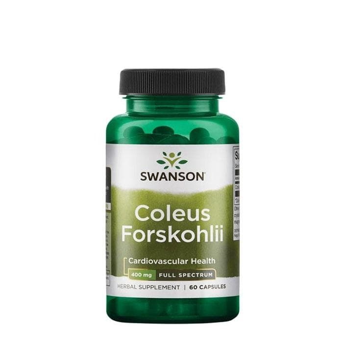 СУОНСЪН КОЛЕУС ФОРСКОЛИЙ ПЪЛЕН СПЕКТЪР капсули 400 мг. 60 броя / SWANSON COLEUS FORSKOHLII