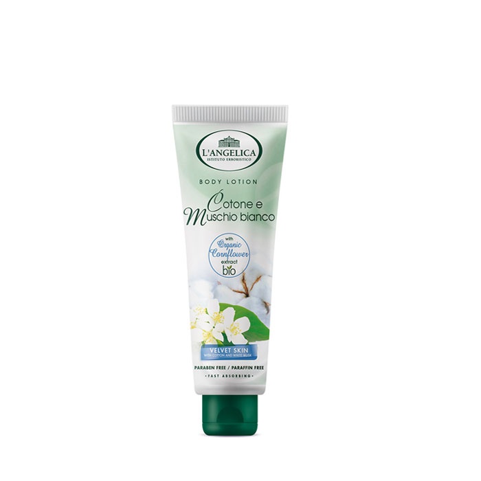 ЛОСИОН ЗА ТЯЛО С ПАМУК И БЯЛ МУСКУС 300 мл. / LANGELICA BODY LOTION WITH COTTON