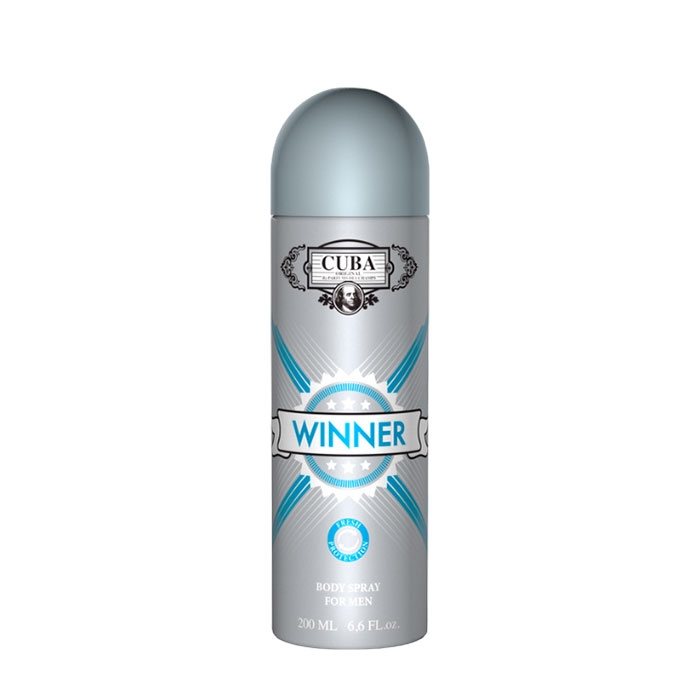 КУБА WINNER ДЕО СПРЕЙ ЗА МЪЖЕ 200 мл / CUBA WINNER BODY SPRAY FOR MEN