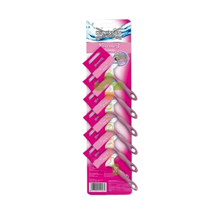 ДАМСКА САМОБРЪСНАЧКА ЗА ЕДНОКРАТНА УПОТРЕБА 6 броя / WILKINSON SWORD WS WOMEN XTREME 3 BEAUTY WOMEN SHAVER