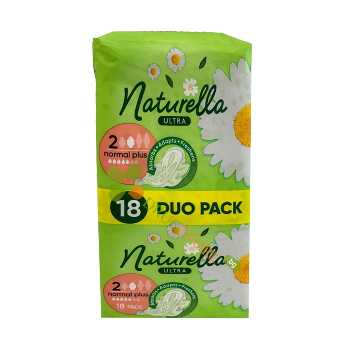 ДАМСКИ ПРЕВРЪЗКИ НАТУРЕЛА УЛТРА НОРМАЛ ПЛЮС 18 броя / PROCTER &amp; GAMBLE NATURELLA ULTRA NORMAL PLUS SANITARY NAPKINS