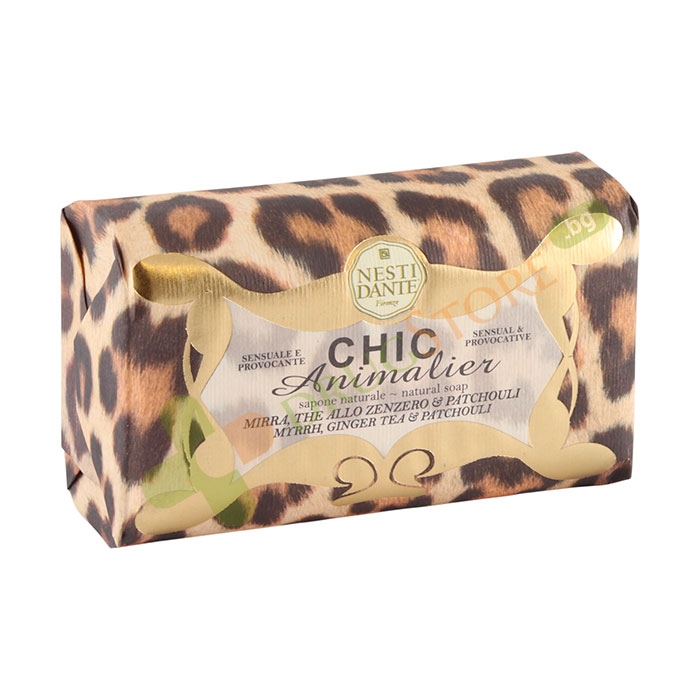 НАТУРАЛЕН САПУН ШИК БРОНЗОВ ЛЕОПАРД 250 г / NESTI DANTE NATURAL SOAP CHIC ANIMALIER BRONZE