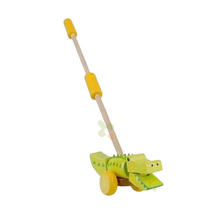 ДЪРВЕНА БУТАЛКА КРОКОДИЛ / ORANGE TREE TOYS CROCODILE PUSH ALONG