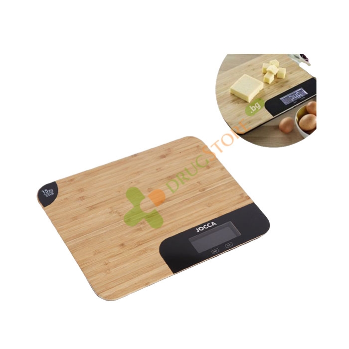 JOCCA ДЪСКА ЗА РЯЗАНЕ С КУХНЕНСКА ВЕЗНА / JOCCA KITCHEN SCALE &amp; CHOPPING BOARD