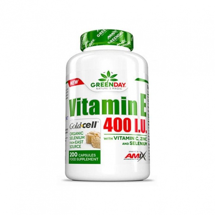 АМИКС ГРИЙН ДЕЙ ВИТАМИН Е 400 I.U. капсули 200 броя / AMIX GREEN DAY VITAMIN E