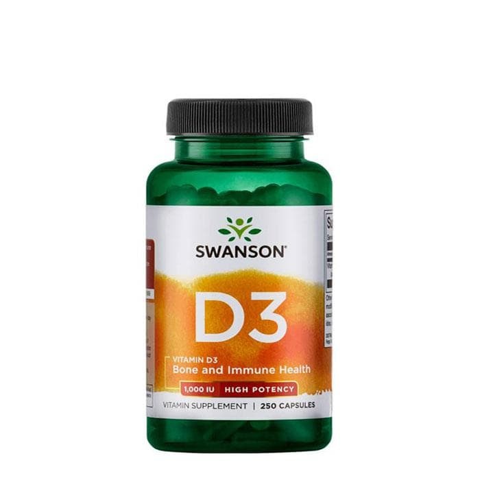 СУОНСЪН ВИТАМИН Д3 1000 IU капсули 250 броя / SWANSON VITAMIN D3