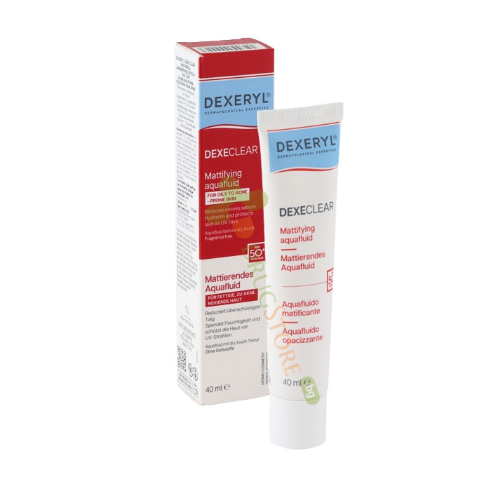 ДЕКСЕРИЛ ДЕКСЕКЛИЪР МАТИРАЩ АКВАФЛУИД ЗА МАЗНА КОЖА SPF50+ 40 мл / DEXERYL DEXECLEAR MATTIFYING AQUAFLUID OILY SKIN