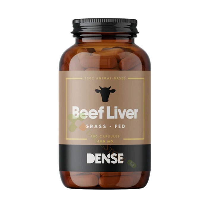 ГОВЕЖДИ ЧЕРЕН ДРОБ капсули 180 броя / DENSE BEEF LIVER (GRASS-FED)