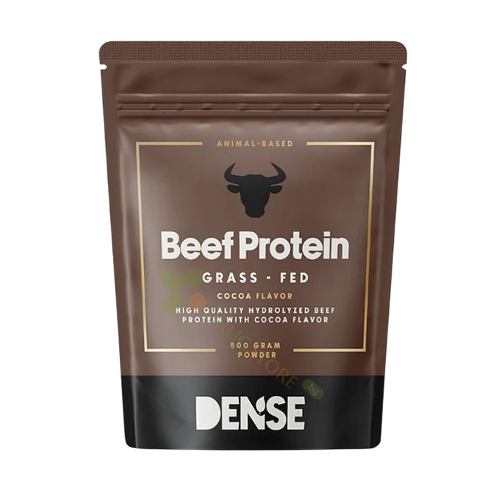 ГОВЕЖДИ ПРОТЕИН С ВКУС НА КАКАО прах 500 г / DENSE BEEF PROTEIN (GRASS-FED) powder