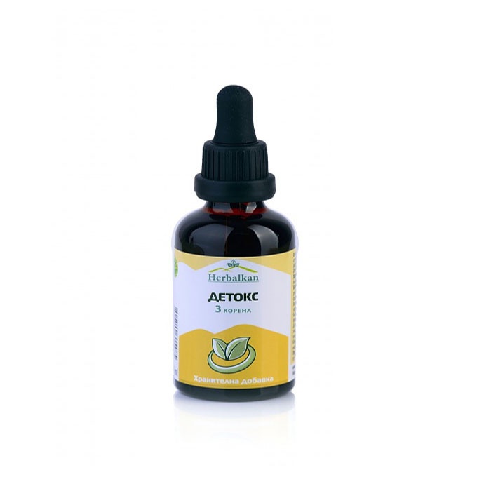 ХЕРБАЛКАН ДЕТОКС 3 КОРЕНА тинктура 50 мл. / HERBALKAN DETOX 3 ROOTS tincture 50 ml.