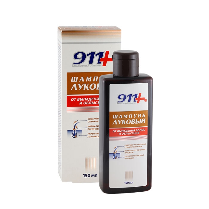 ЛУКОВ ШАМПОАН ПРОТИВ КОСОПАД 150 мл / 911 ONION SHAMPOO AGAINST HAIR LOSS