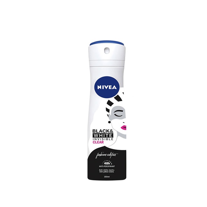 НИВЕА ДЕЗОДОРАНТ ИНВИЗИБЪЛ ФОР БЛЕК ЕНД УАЙТ КЛИЪР за жени 150 мл. / NIVEA DEODORANT INVISIBLE FOR BLACK &amp; WHITE CLEAR for woman 150 ml.