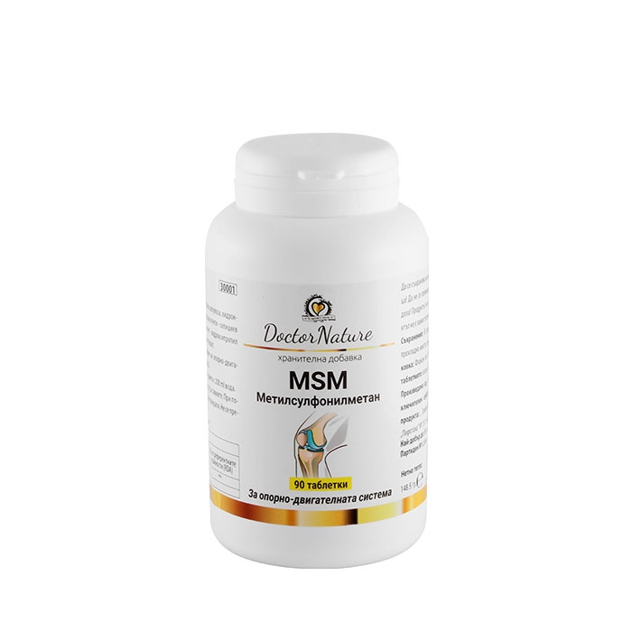 МСМ (МЕТИЛСУЛФОНИЛМЕТАН) таблетки 90 броя / DOCTOR NATURE MSM (METHYLSULFONYLMETHANE)