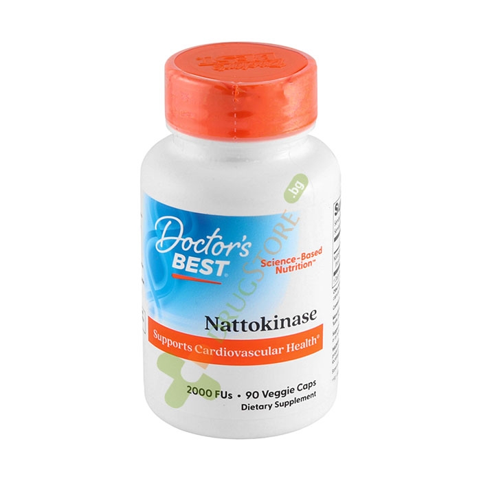 ДОКТОР&#039;С БЕСТ НАТОКИНАЗА капсули 90 броя / DOCTOR&#039;S BEST NATTOKINASE