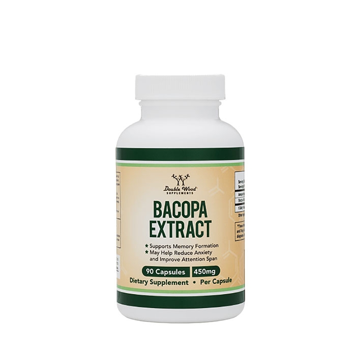 БАКОПА МОНИЕРИ ЕКСТРАКТ капсули 450 мг 90 броя / DOUBLE WOOD BACOPA MONIERI EXTRACT