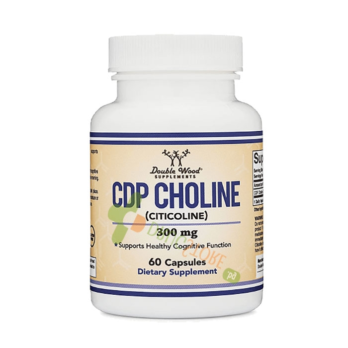 CDP ХОЛИН/ЦИТИКОЛИН капсули 60 броя / DOUBLE WOOD CDP CHOLINE/CITICOLINE