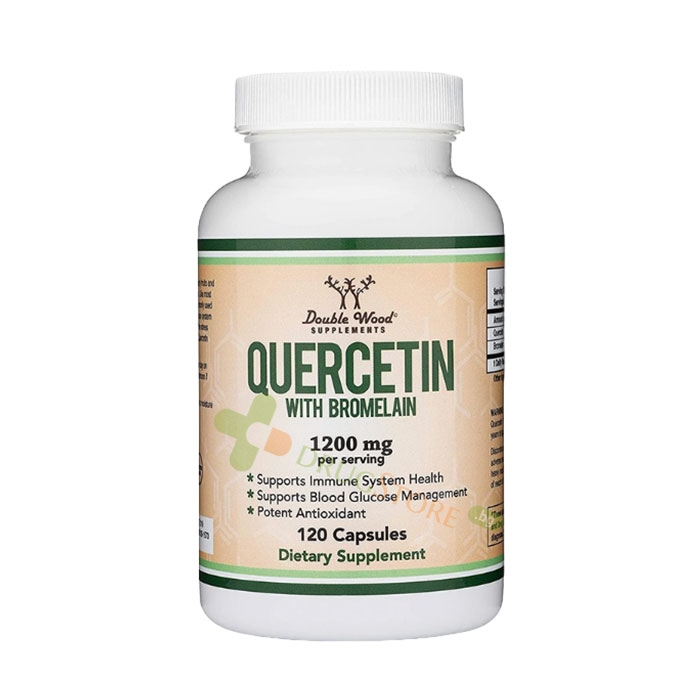 КВЕРЦЕТИН + БРОМЕЛАИН капсули 120 броя / DOUBLE WOOD QUERCETIN WITH BROMELAIN