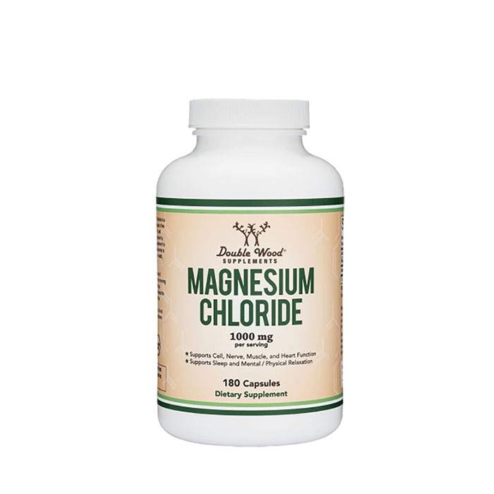 МАГНЕЗИЙ ХЛОРИД капсули 180 броя / DOUBLE WOOD MAGNESIUM CHLORIDE