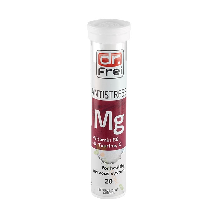 АНТИСТРЕС МАГНЕЗИЙ + ВИТАМИН B6 ефервесцентни таблетки 20 броя / DR. FREI ANTISTRESS MG + VITAMIN B6