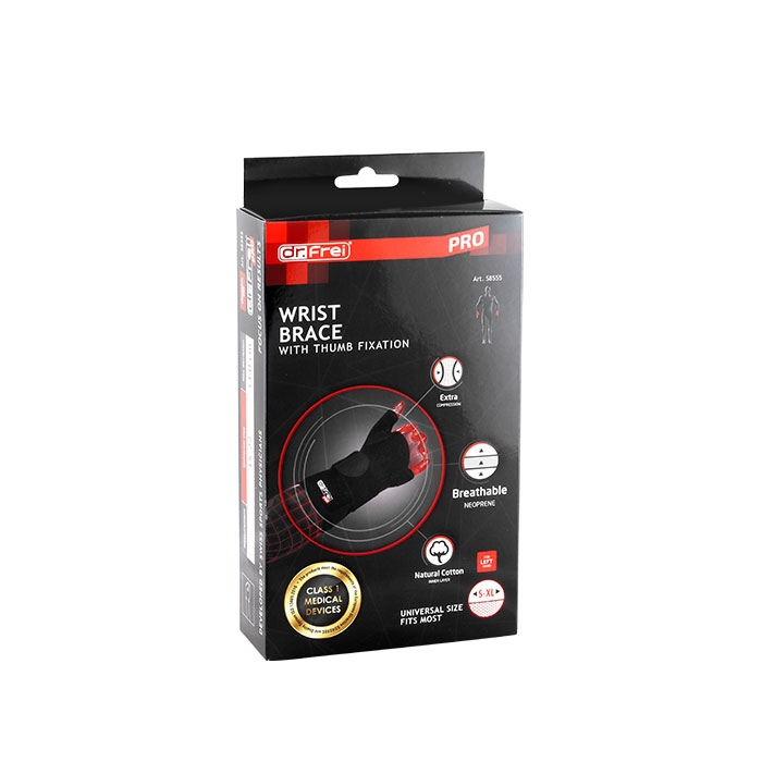 ОРТЕЗА ЗА КИТКА С ФИКСИРАНЕ НА ПАЛЕЦА ЗА ЛЯВА РЪКА модел S8555 / DR. FREI WRIST BRACE WITH THUMB FIXATION