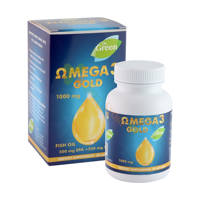 ОМЕГА 3 ГОЛД капсули 1000 мг 30 броя / DR. GREEN OMEGA 3 GOLD